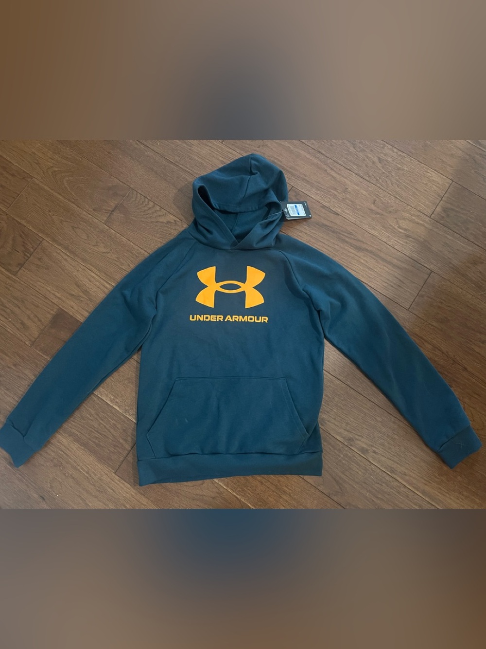 NWT - Under Armour Hoodie with Bright Orange Logo - Youth XL